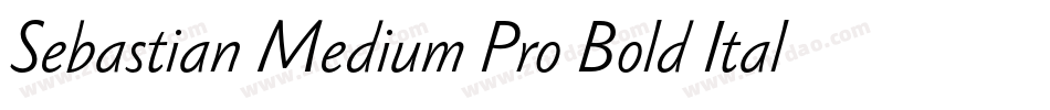 Sebastian Medium Pro Bold Italic字体转换